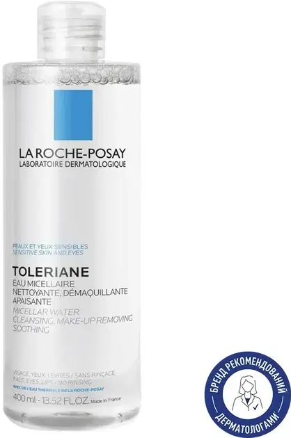 Міцелярний розчин La Roche-Posay для чутливої шкіри 400 мл фото1