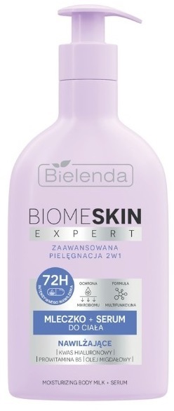 Молочко-серум Bielenda Biome Skin Expert Увлажняющее для тела 2 в 1, 350 мл фото1