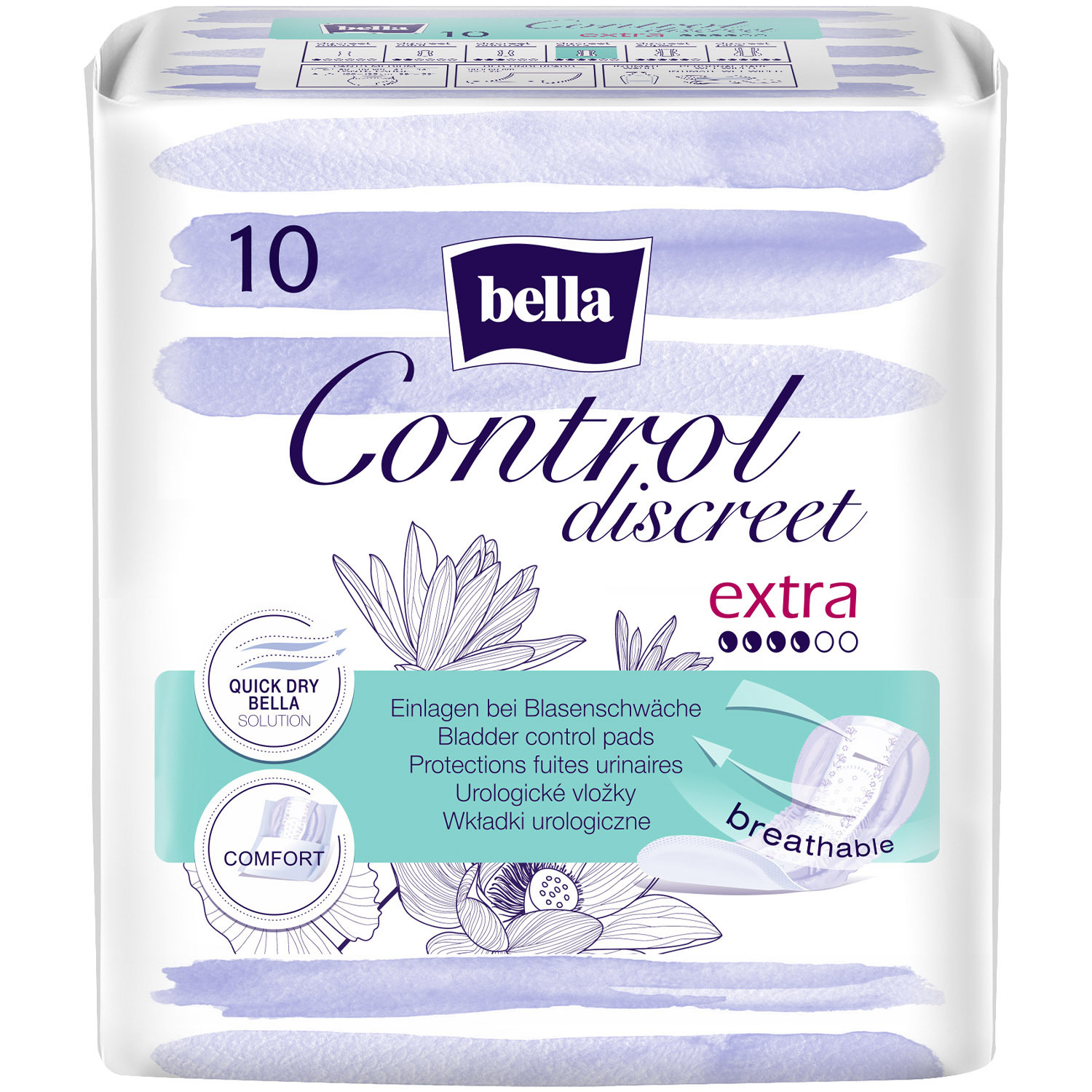 Прокладки урологические Bella Control Discreet Extra 10 шт. фото1