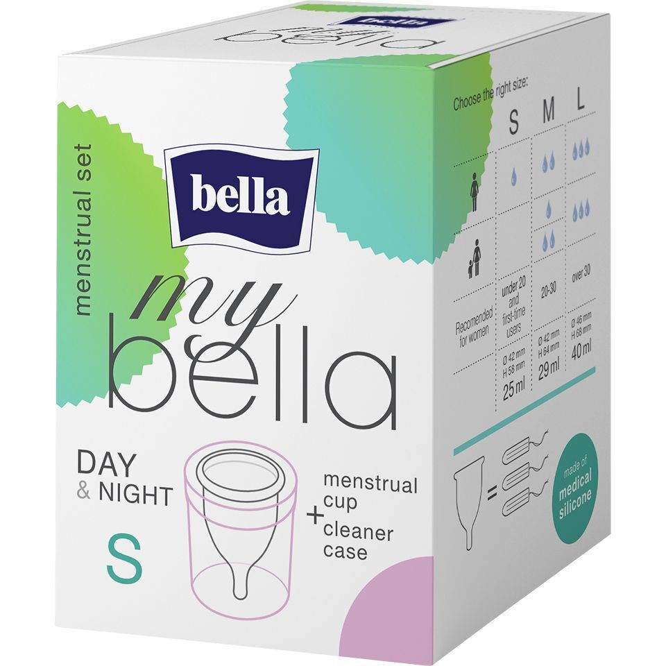 Менструальная чаша my Bella и контейнер для хранения и чистки small фото1