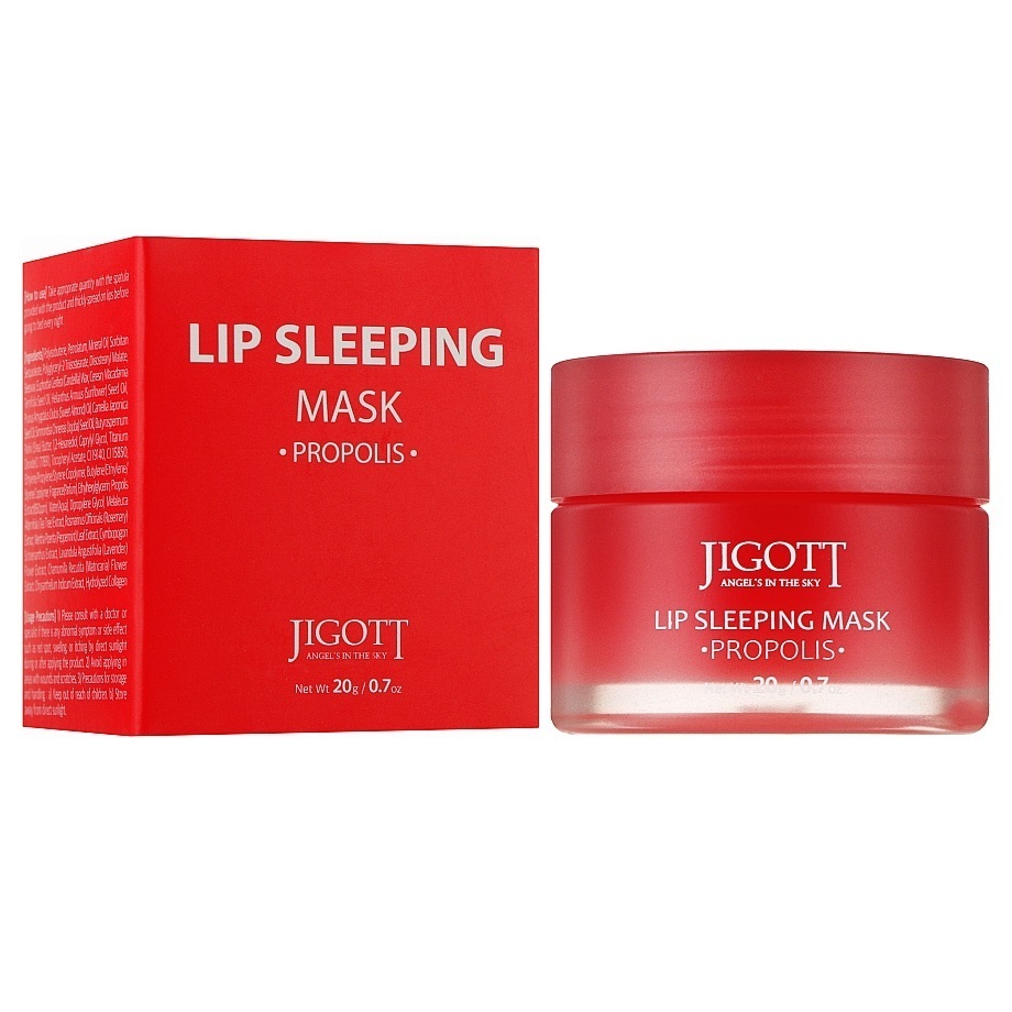 Маска для губ Jigott Lip Sleeping Mask Propolis, 20 мл фото1
