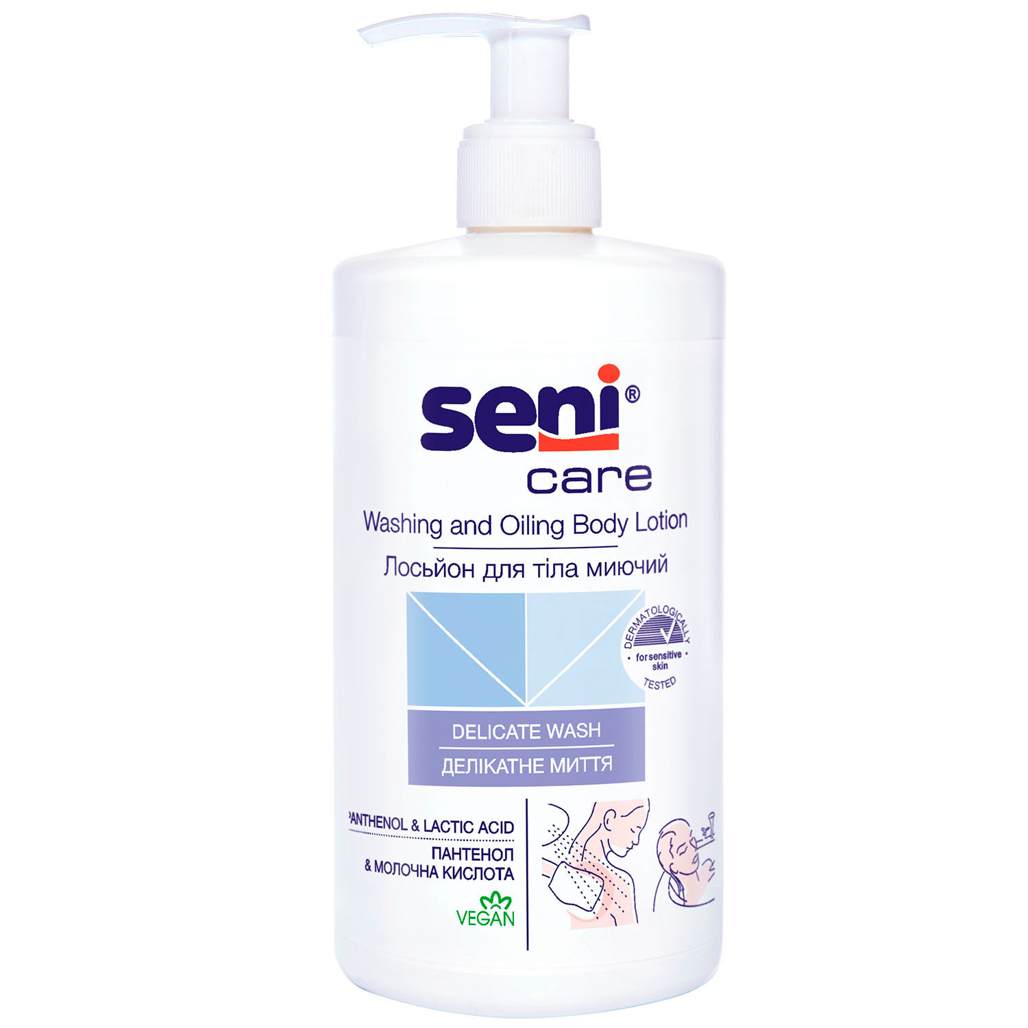 Моющий лосьон для тела Seni Care Деликатное мытье 500 мл фото1