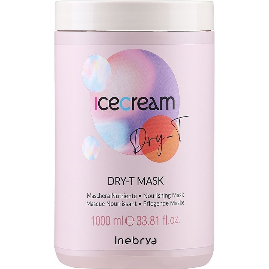 Маска для сухих, вьющихся и окрашенных волос Inebrya Mask Dry-T 1 л фото1