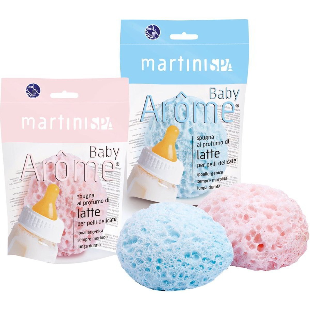 Мочалка-губка для детей Martini Spa Baby Milk Scented Sponge с молочным ароматом (4803M00) фото1