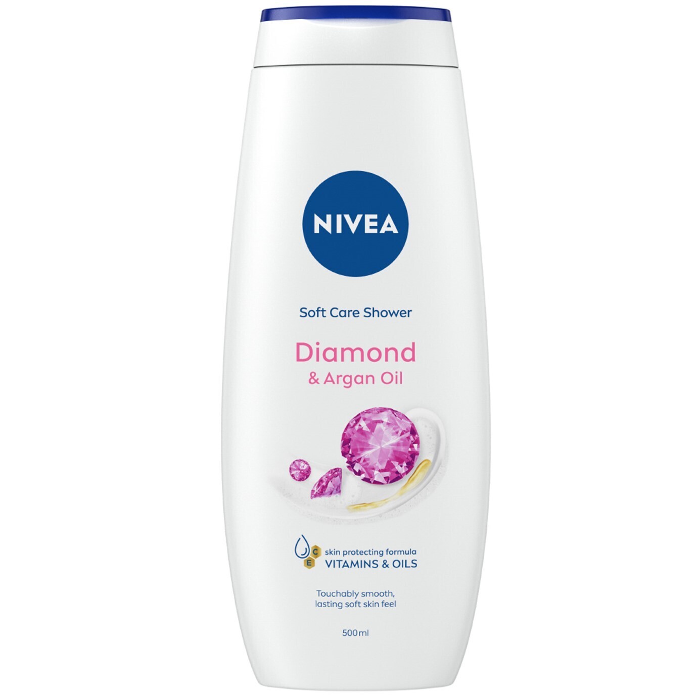 Гель-догляд для душу NIVEA Діамант та арганова олія 500 мл фото1