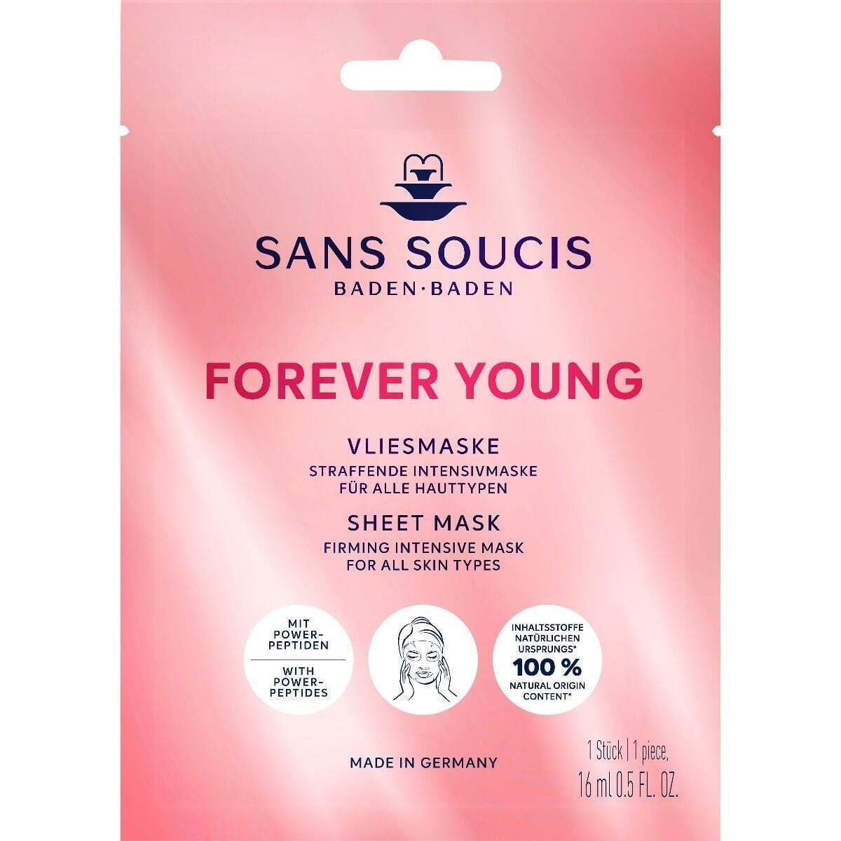 Маска тканевая Sans Soucis Forever Young Против старения 16 мл фото1