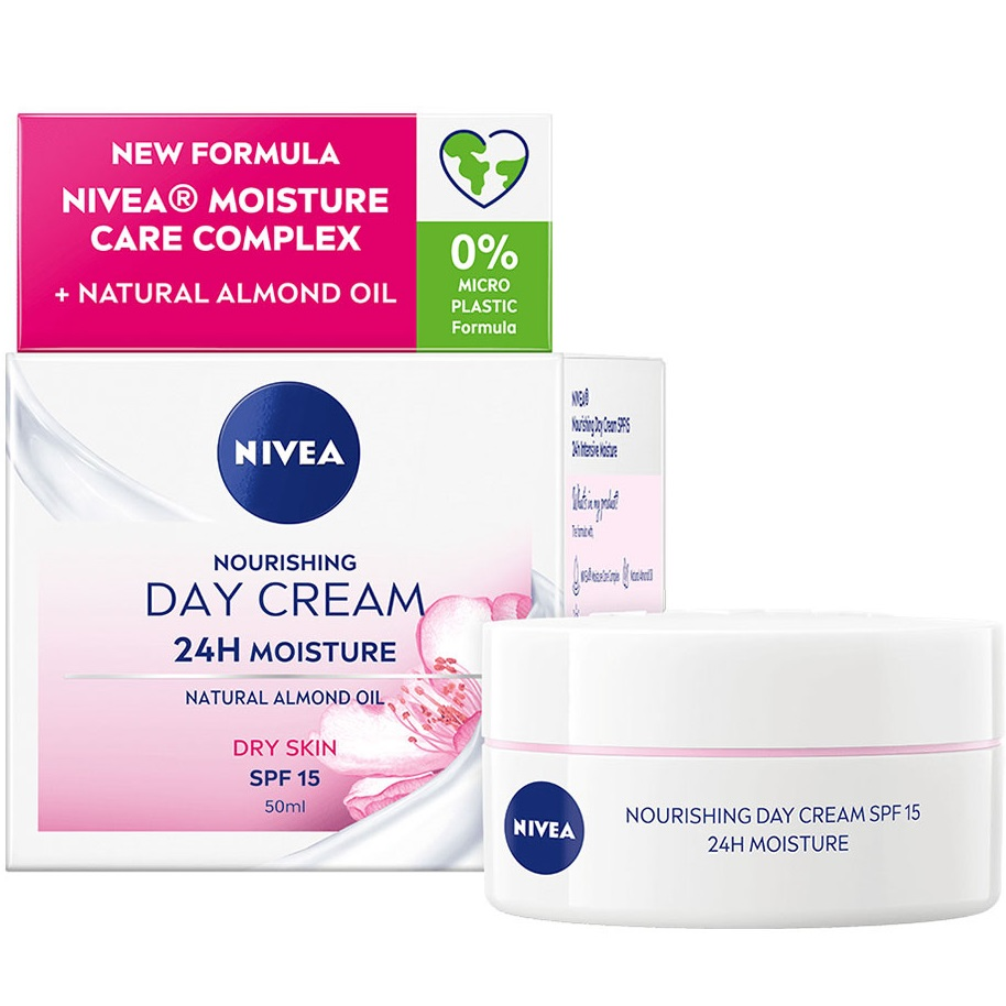 Питательный дневной крем Nivea SPF 15 интенсивное увлажнение 24 часа 50 мл фото1