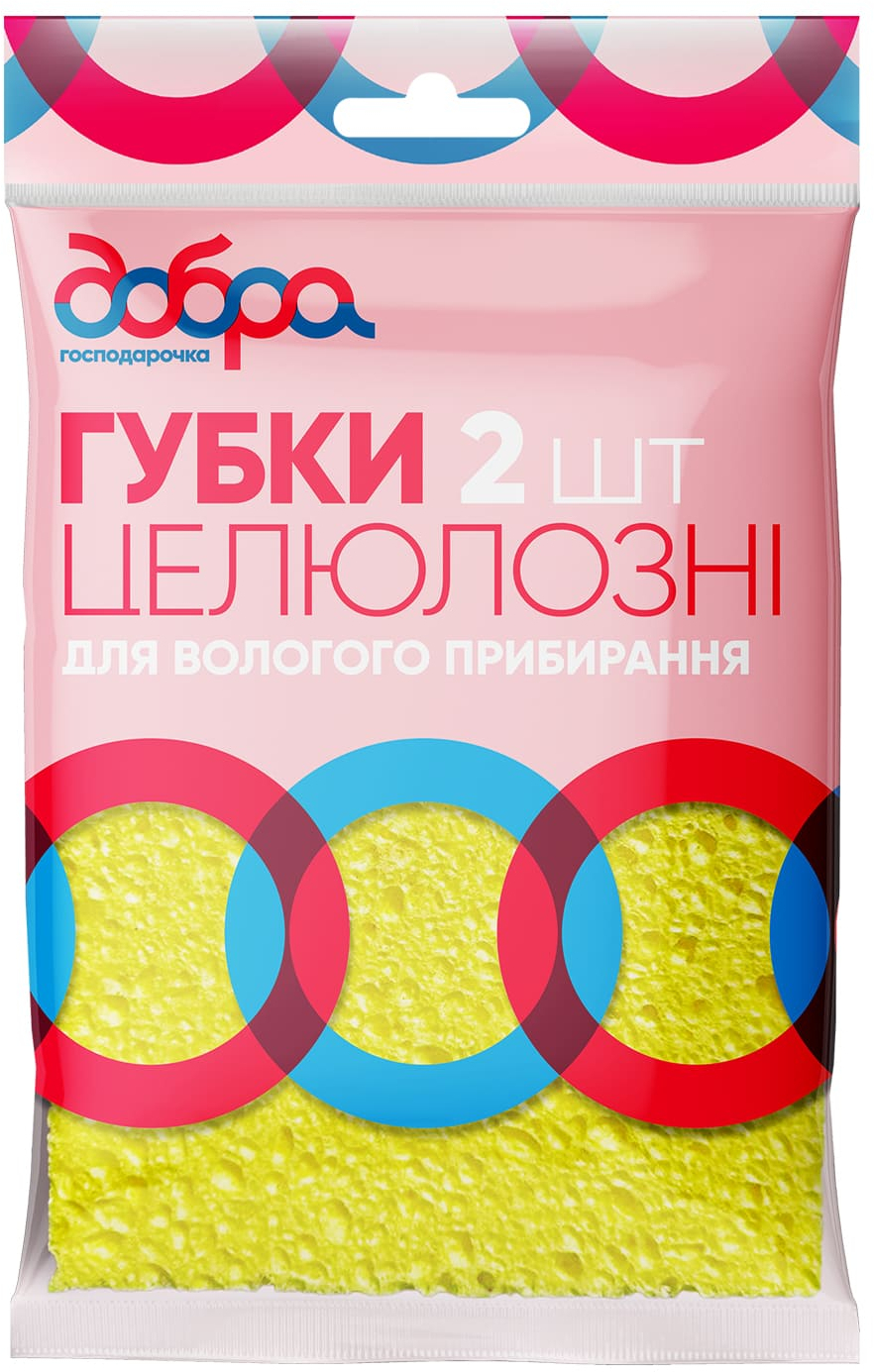 Губка целлюлозная Добра Господарочка 2 шт. фото1