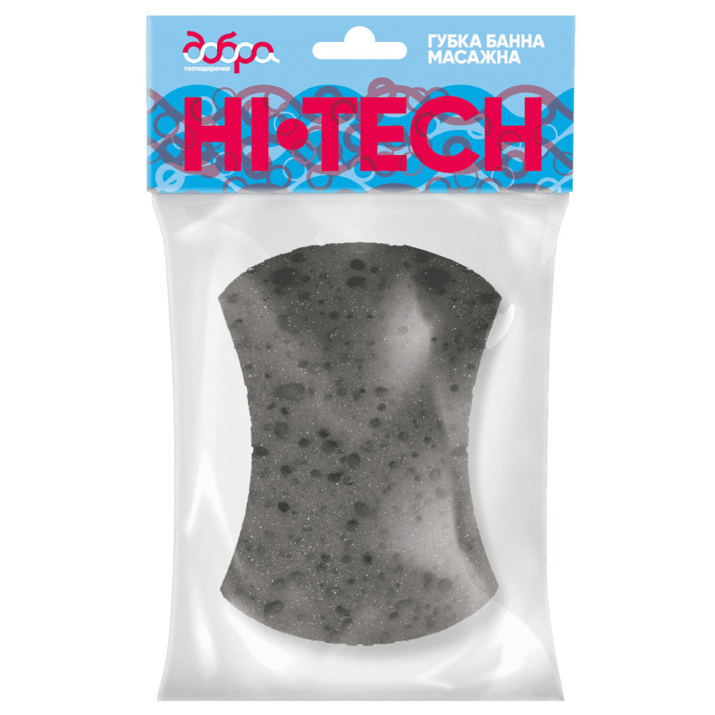 Губка банна Добра господарочка Hi-tech (4820086521567) фото1