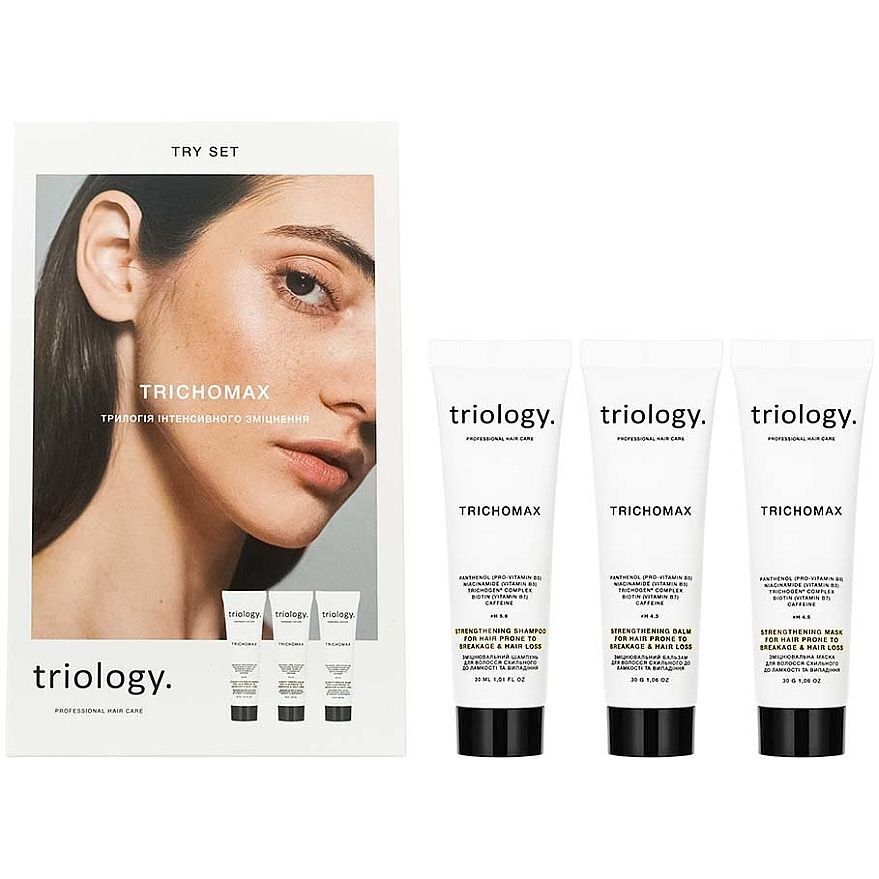 Подарочный набор Triology. Trichomax Try set: трилогия интенсивного укрепления фото1