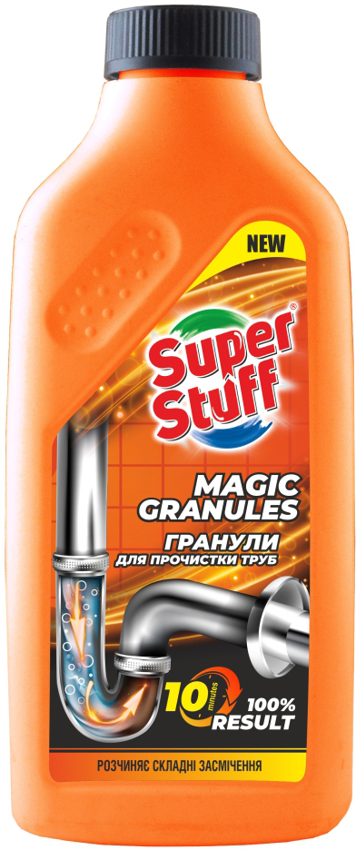 Гранули для прочищення труб SuperStuff 400 г фото1