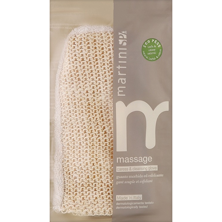 Двохстороння мочалка-рукавиця Martini Spa Bambu Scented Body Sponge із бавовна (0042MMM) фото1