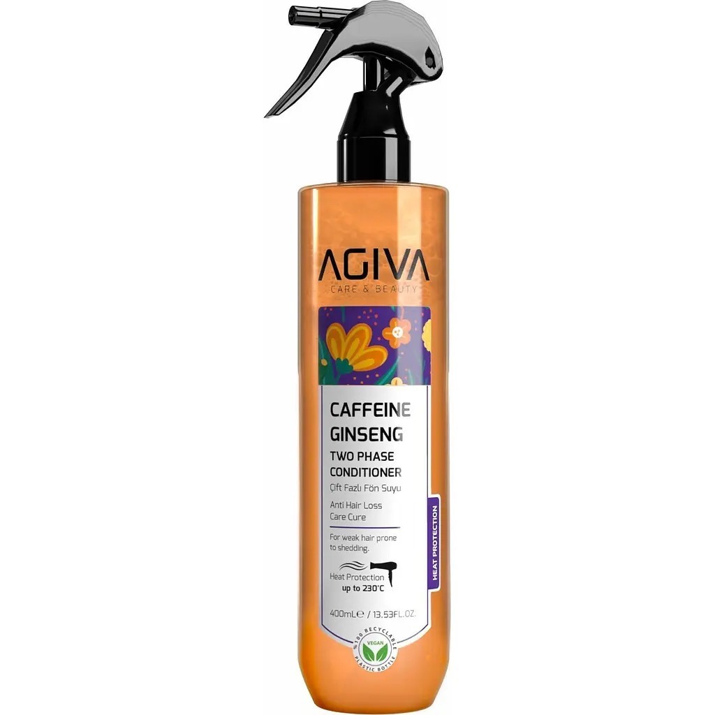 Двухфазный кондиционер-спрей Agiva Caffeine Ginseng Two Phase Conditioner с термозащитой 400 мл фото1