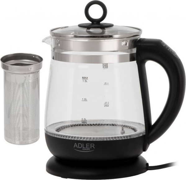 Електрочайник Adler AD 1299 black фото1