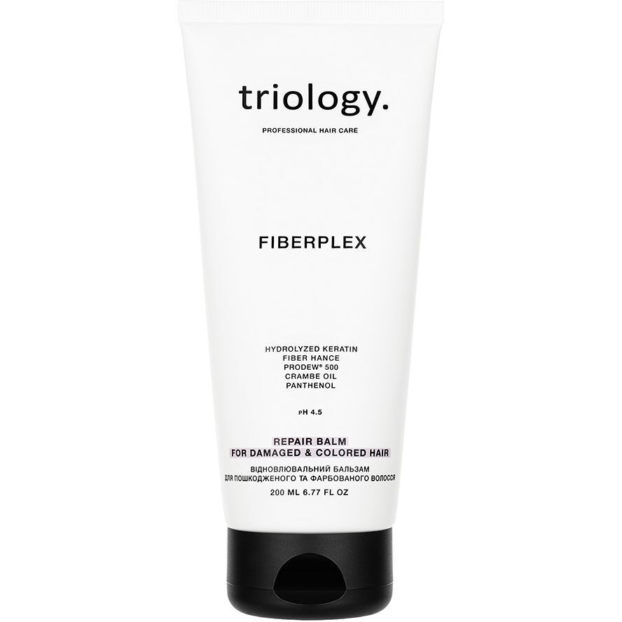 Бальзам для пошкодженого та фарбованого волосся Triology. Fiberplex відновлювальний 200 мл фото1
