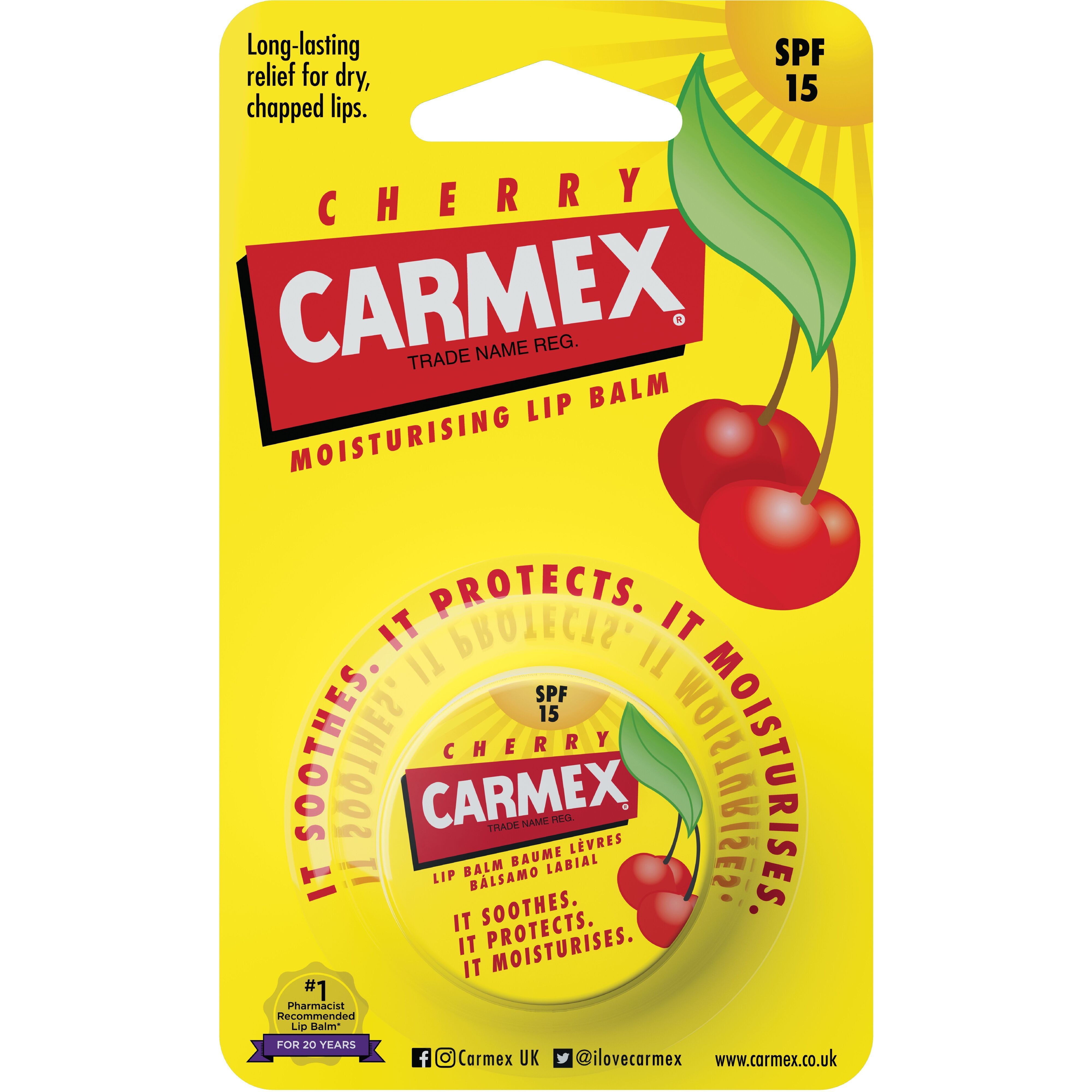 Бальзам для губ в баночке Carmex со вкусом вишни 7.5 г фото1