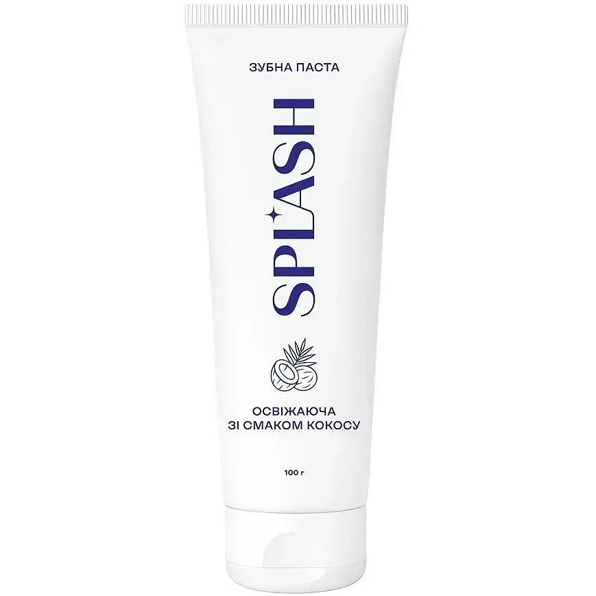 Зубная паста Splash освежающая со вкусом кокоса 100 г фото1