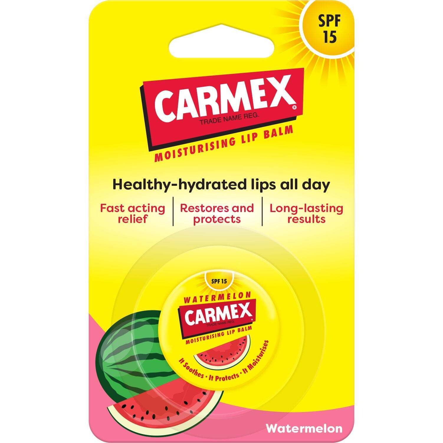 Бальзам для губ в баночке Carmex со вкусом арбуза 7.5 г фото1