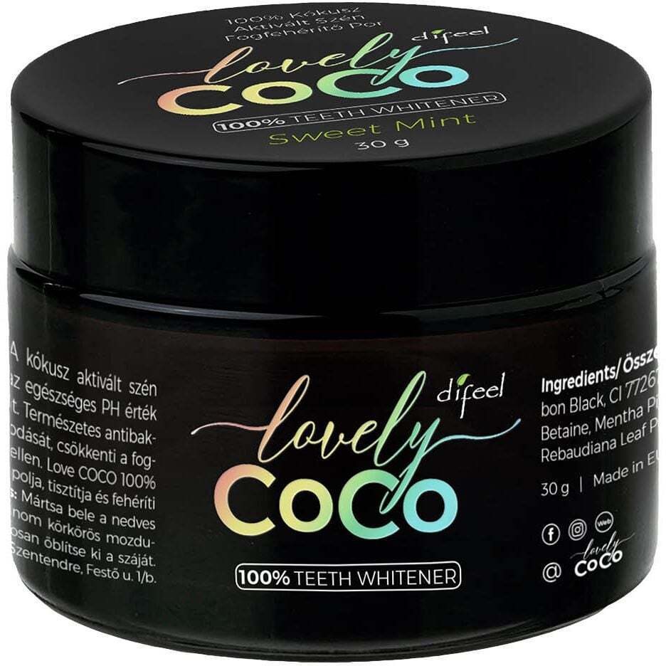 Зубний порошок Difeel Lovely Coco відбілюючий 30 г фото1