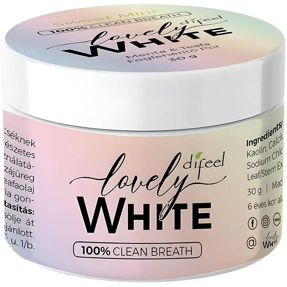 Зубний порошок Difeel Lovely White відбілюючий 30 г фото1
