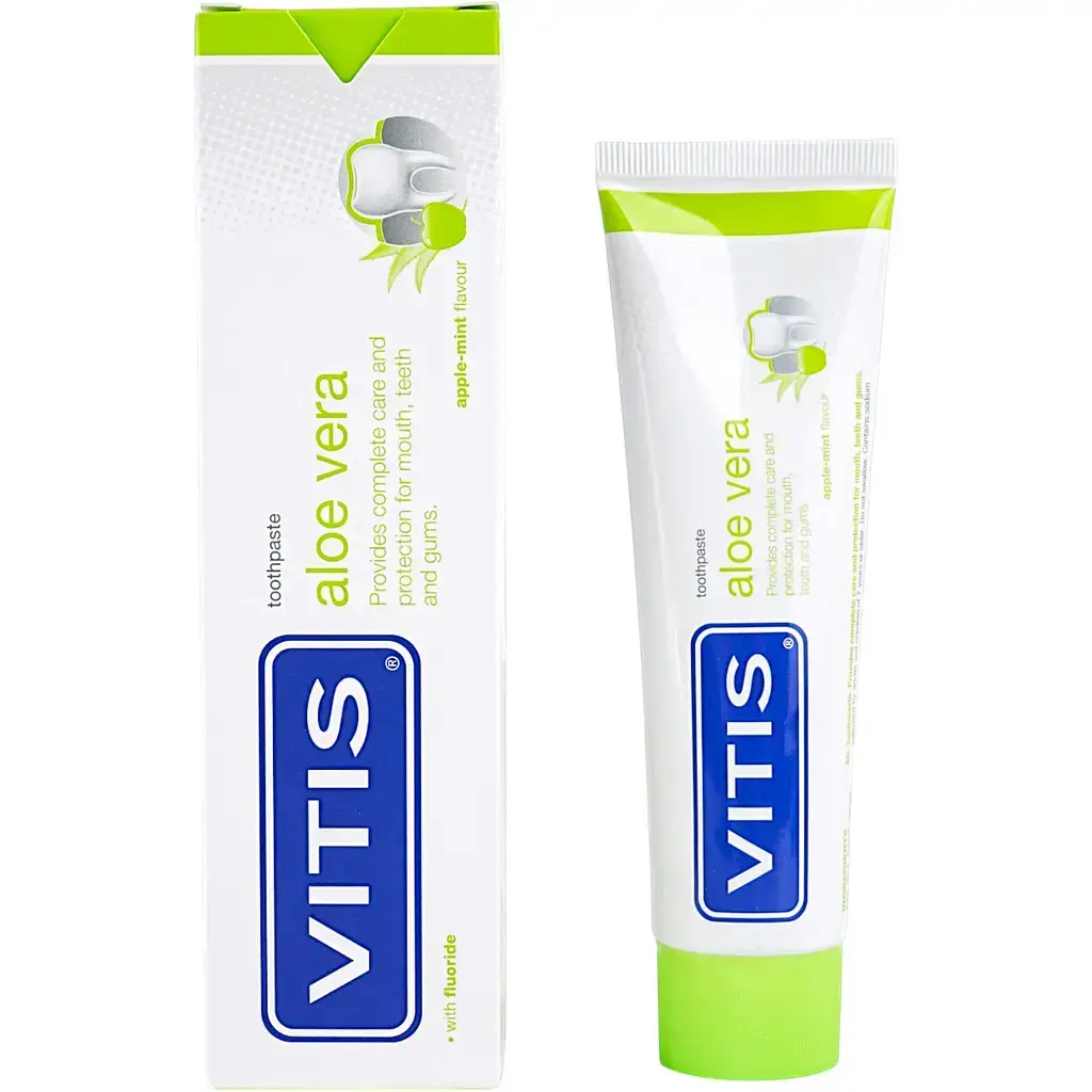 Зубная паста Vitis Aloe Vera Яблоко 100 мл фото1