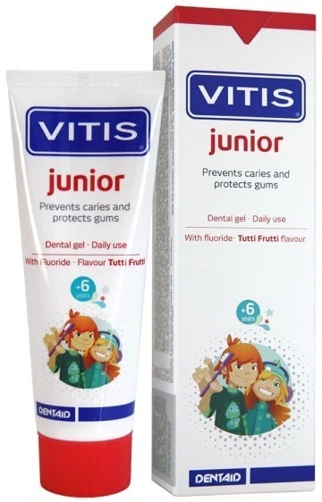 Зубна гель-паста Vitis Junior 75 мл фото1