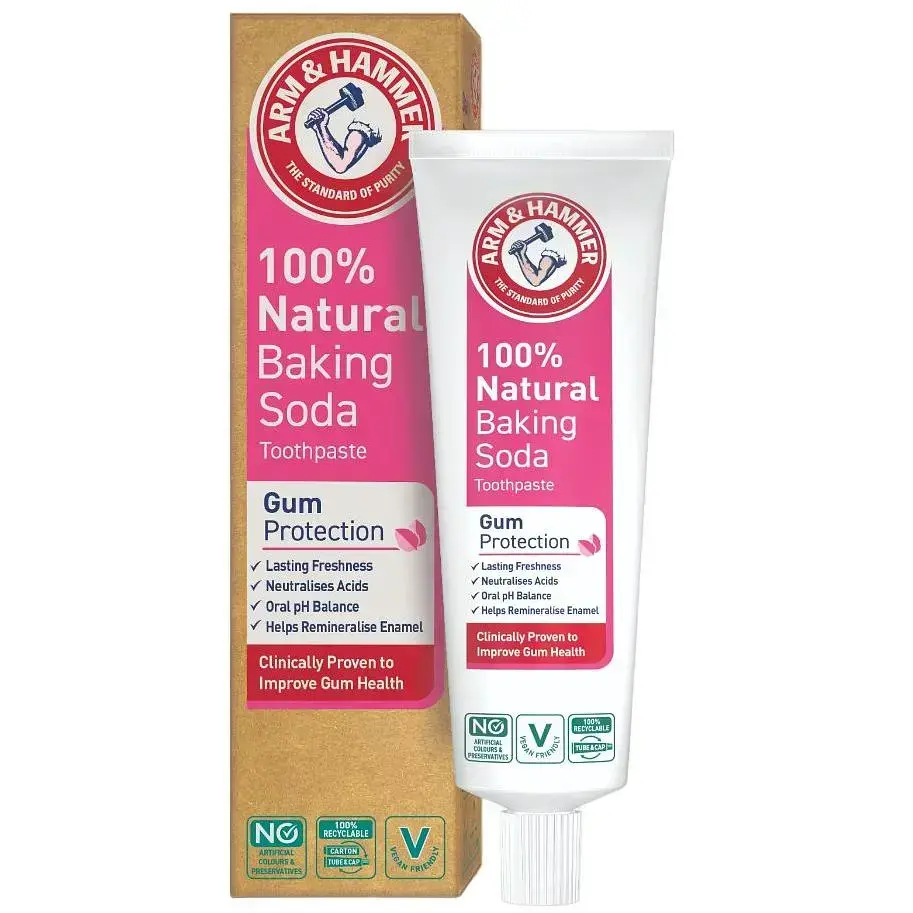Зубна паста Arm&Hammer 100% Natural, для захисту ясен, 75 мл фото1