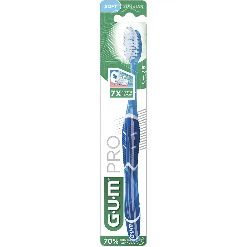 Зубна щітка GUM Pro Compact Soft м'яка в асортименті фото1