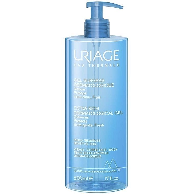Дерматологический гель Uriage Extra-Rich Dermatological Очищающий 500 мл фото1