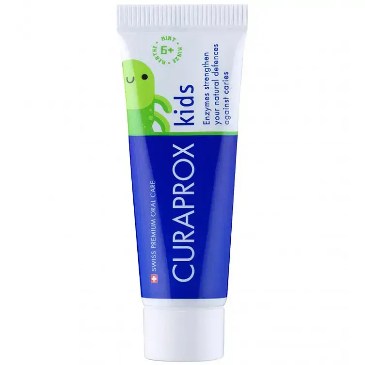 Детская зубная паста с фтором Curaprox со вкусом мяты 10 мл фото1