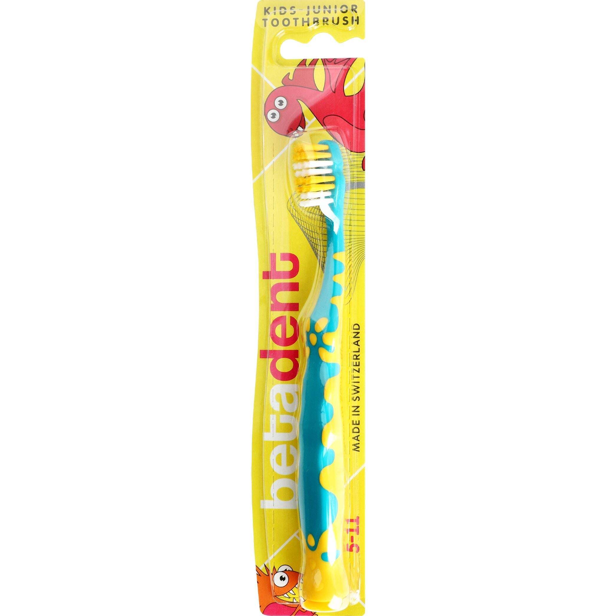 Дитяча зубна щітка Betadent Kids-Junior 5-11 років бірюзова фото1