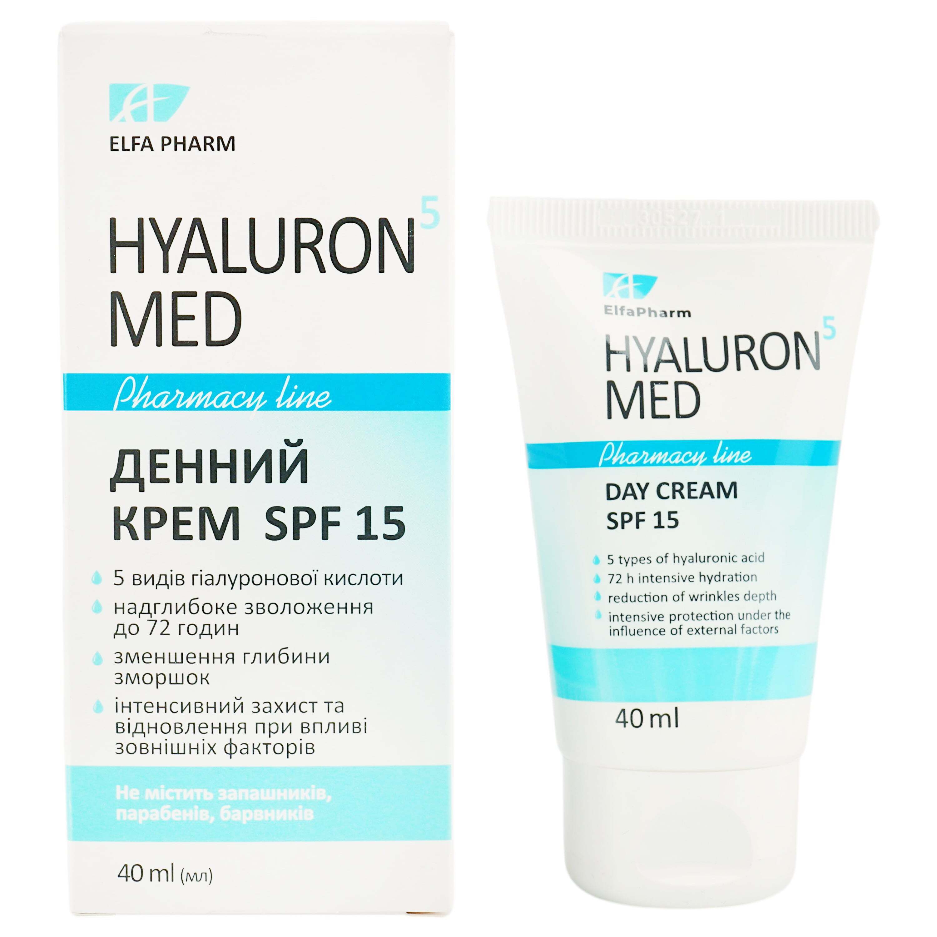 Дневной крем Elfa Pharm Hyaluron5 Med SPF15, 40 мл фото1