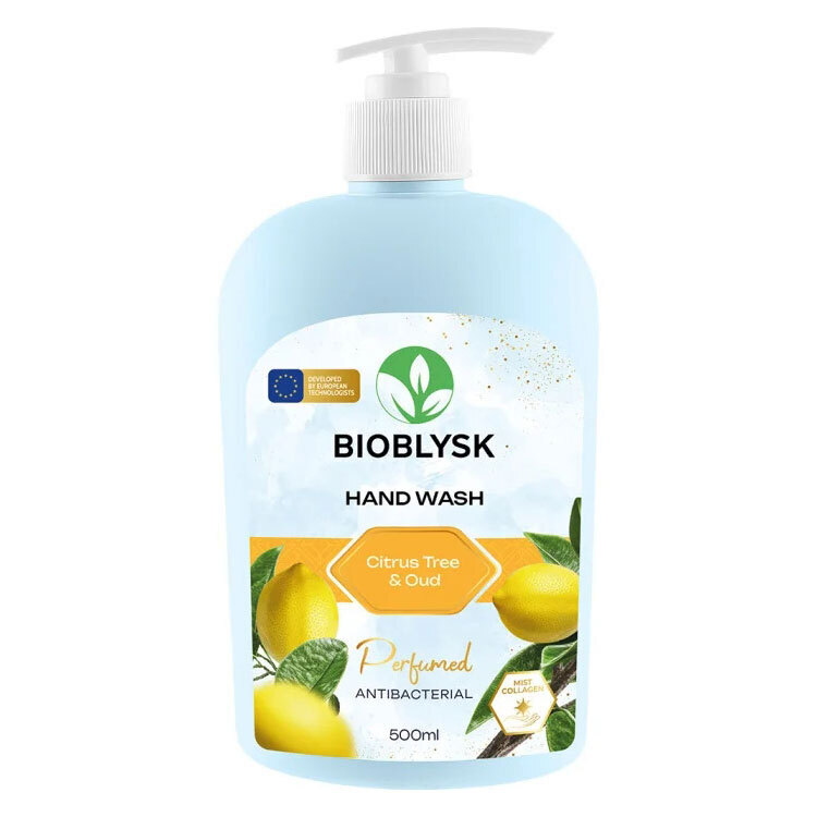 Жидкое крем-мыло BioBlysk Citrus Tree & Oud парфюмированное антибактериальное 500 мл фото1