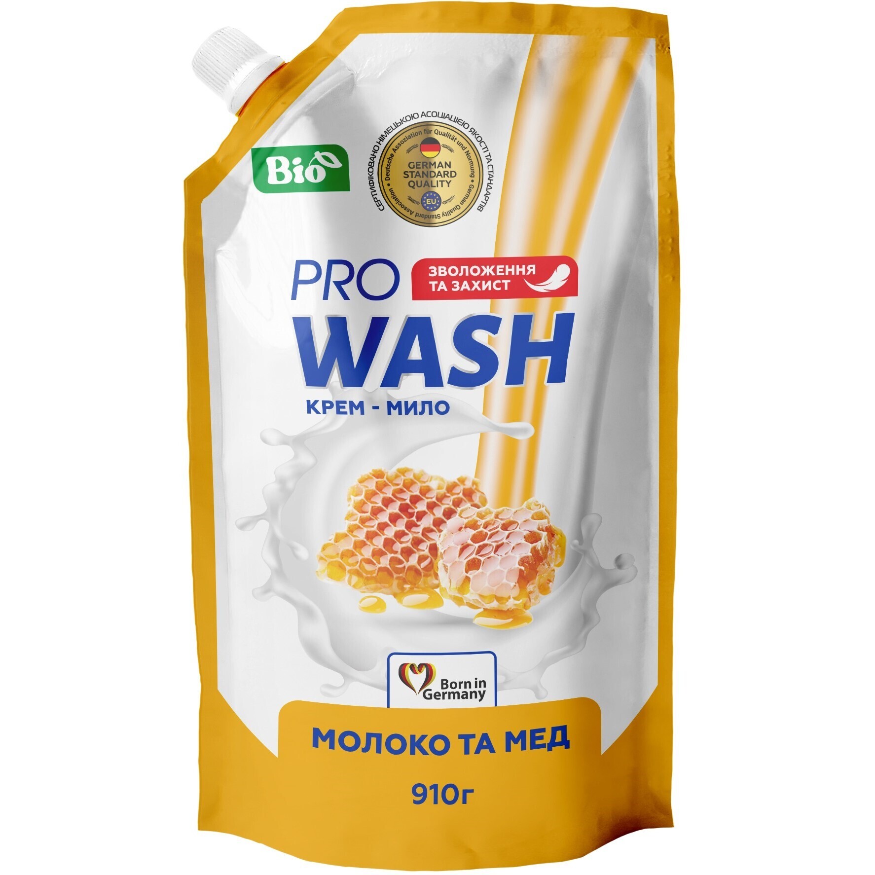 Рідке крем-мило Pro Wash, молоко та мед, 910 г фото1