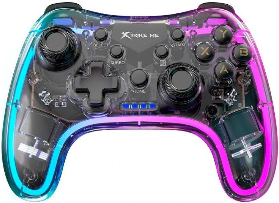 Геймпад XTRIKE ME GP-52 бездротовий, Bluetooth RGB PS4/IOS/Android/PC/Nintendo фото1