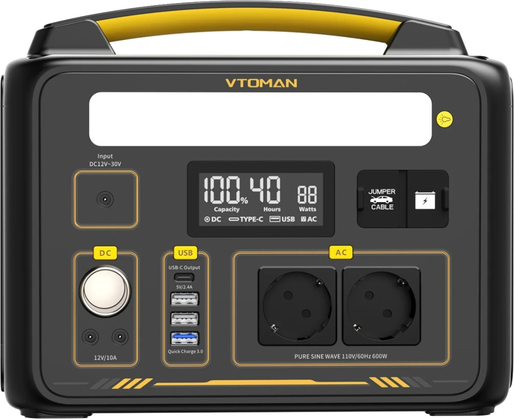 Зарядна портативна електростанція Vtoman Jump 600W (Jump 600X) фото1