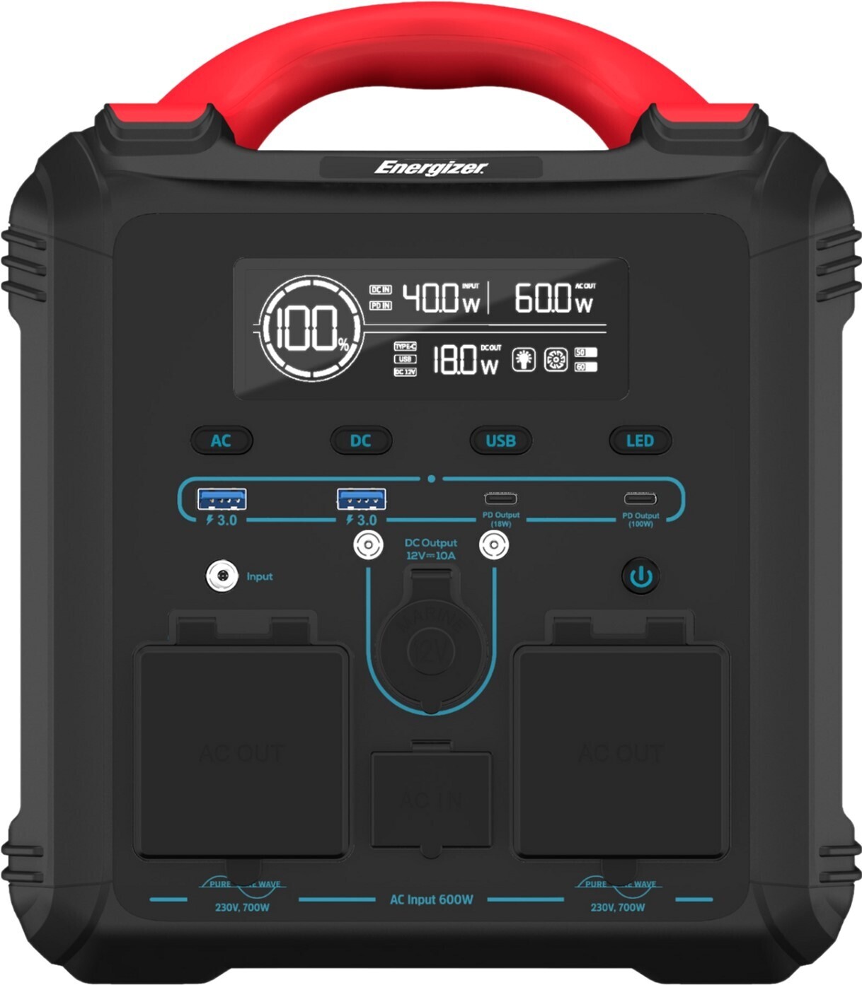 Зарядна станція Energizer 700Вт (PPS550W1F) фото1