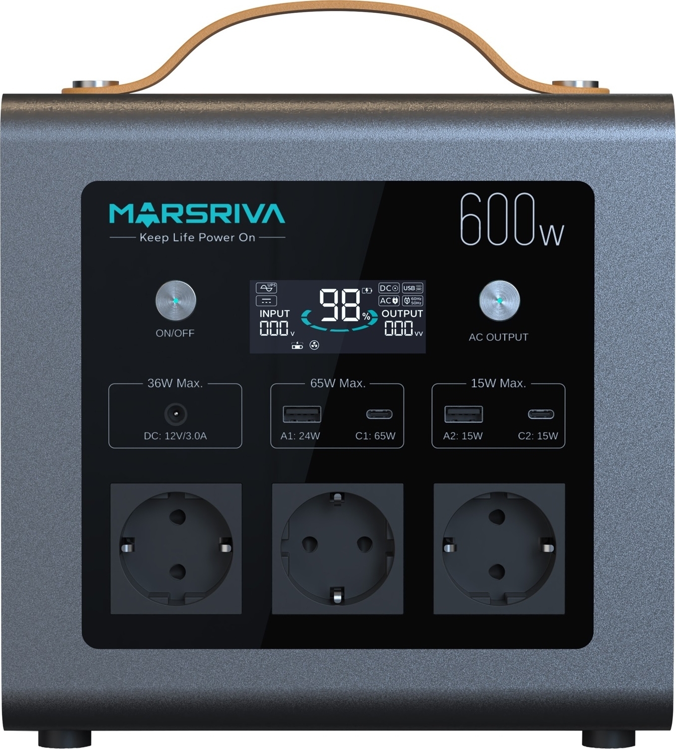 Зарядна станція Marsriva MP6 Plus 600Вт (MP6Plus_MARSRIVA) фото1