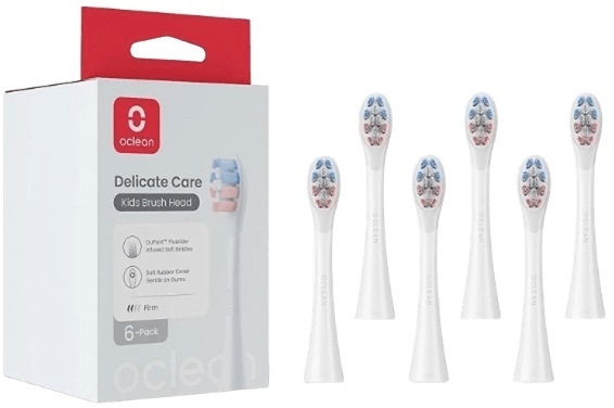 Насадка для зубної електрощітки Oclean Delicate Care P3K1 White 6 шт (6970810557404) фото1