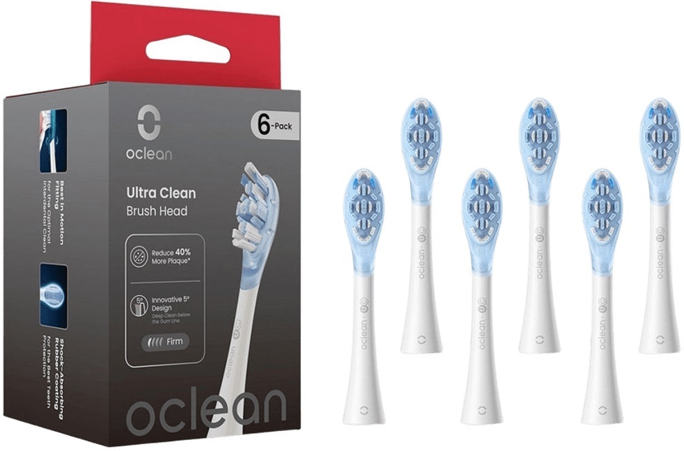 Насадка для зубної електрощітки Oclean Ultra White Clean UC03 6 шт (6970810556926) фото1