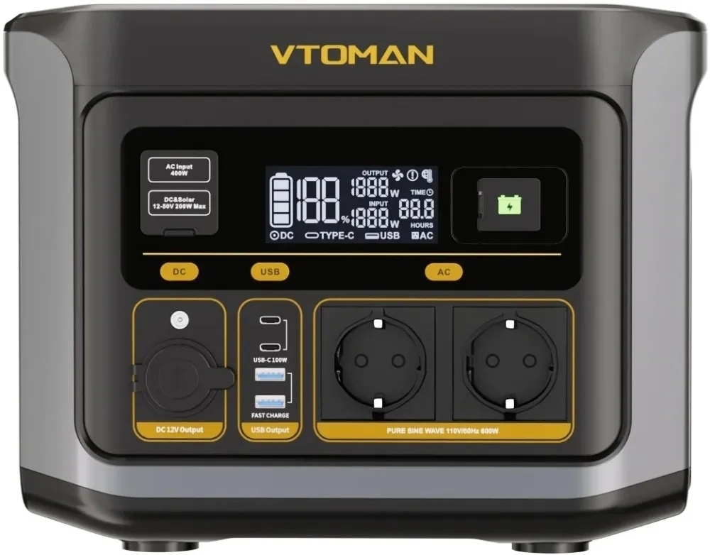 Зарядна портативна електростанція Vtoman Jump 600W (FlashSpeed 600) фото1