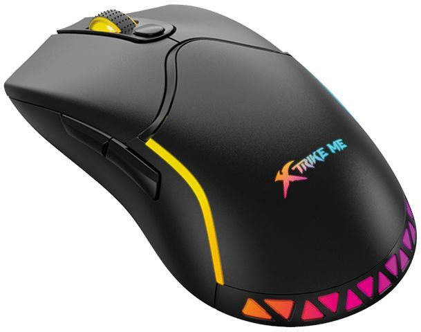 Мишка XTRIKE ME GW-610, ігрова бездротова 8000dpi., 7кн., RGB, чорна фото1