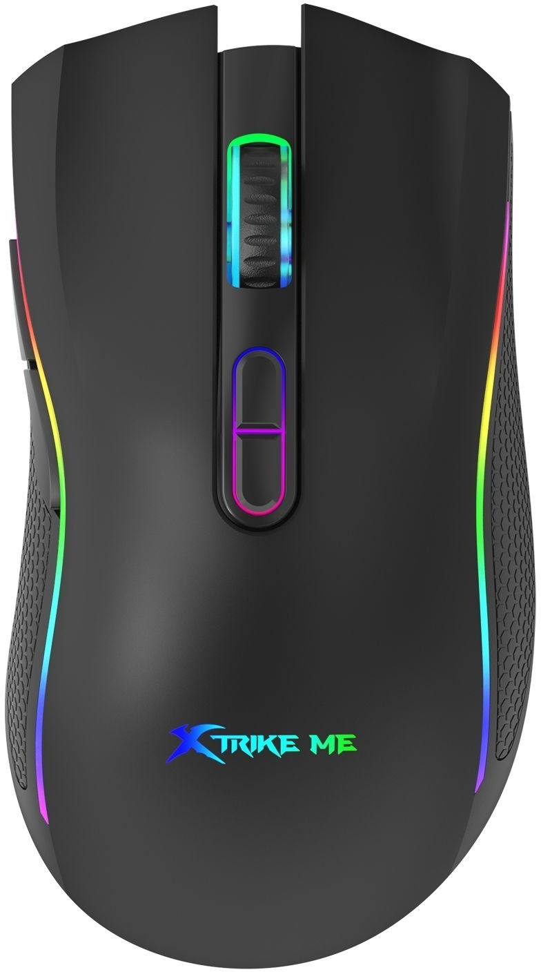 Мишка XTRIKE ME GM-314, ігрова 7200dpi., 7кн., RGB, чорна фото1