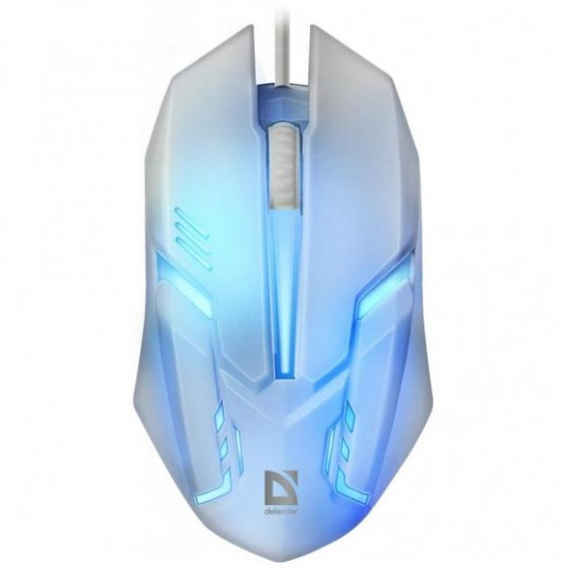Мишка Defender Cyber MB-560L, 4 кн., 1200 dpi, белая фото1
