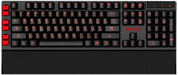 Клавіатура ігрова Redragon Yaksa K505 UKR, 7 кольорів AntiGhost USB фото1