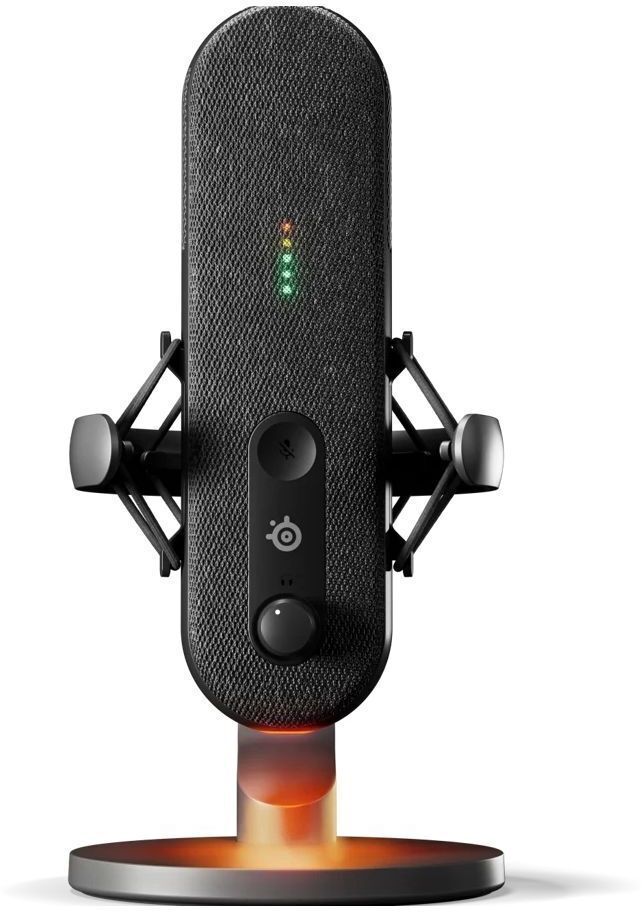Ігровий стрім мікрофон SteelSeries Alias RGB USB 1" Capsule фото1