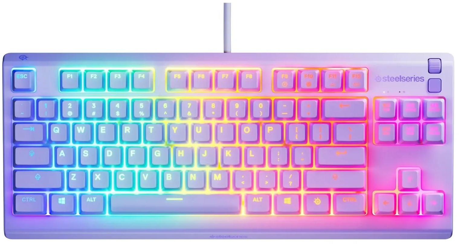 Ігрова клавіатура SteelSeries Apex 3 TKL UA Lavender фото1