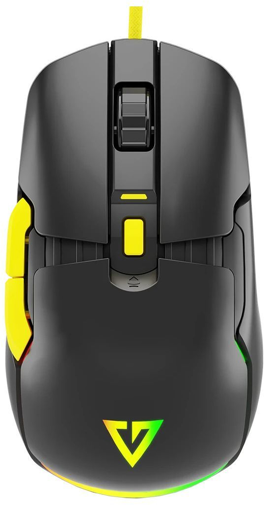 Мишка Modecom Jager Volcano, ігрова, 12400dpi., 7кн.,RGB, Hot-Swap, custom., чорна фото1
