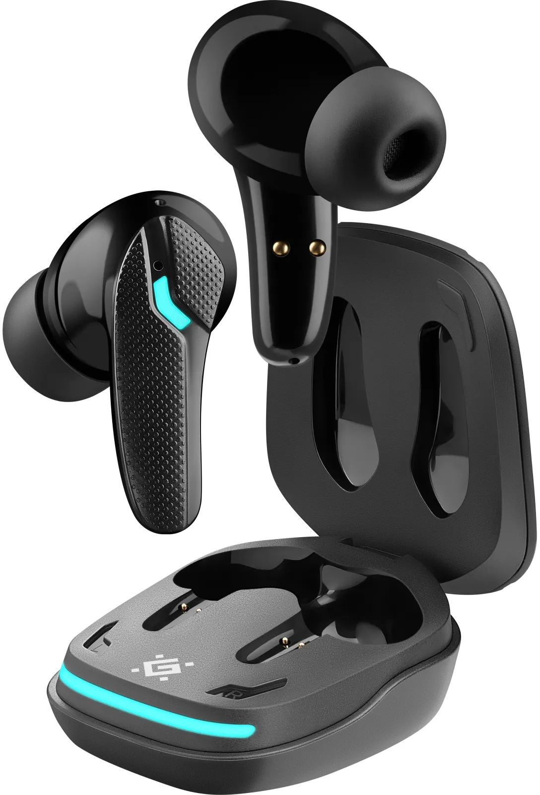 Гарнітура TWS ігрова Defender CyberDots 285 Bluetooth чорна фото1