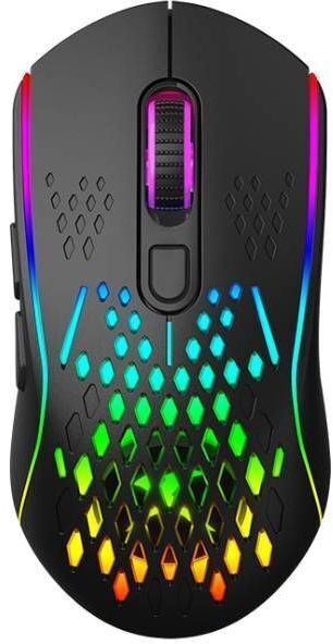 Мишка XTRIKE ME GW-611, ігрова бездротова 8000dpi., 7кн., RGB, чорна фото1